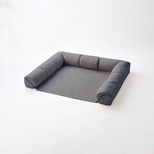 【専用別売パーツ】 綿素材を使ったカバーが洗えるダブルコーナーローソファーセット専用替えカバー