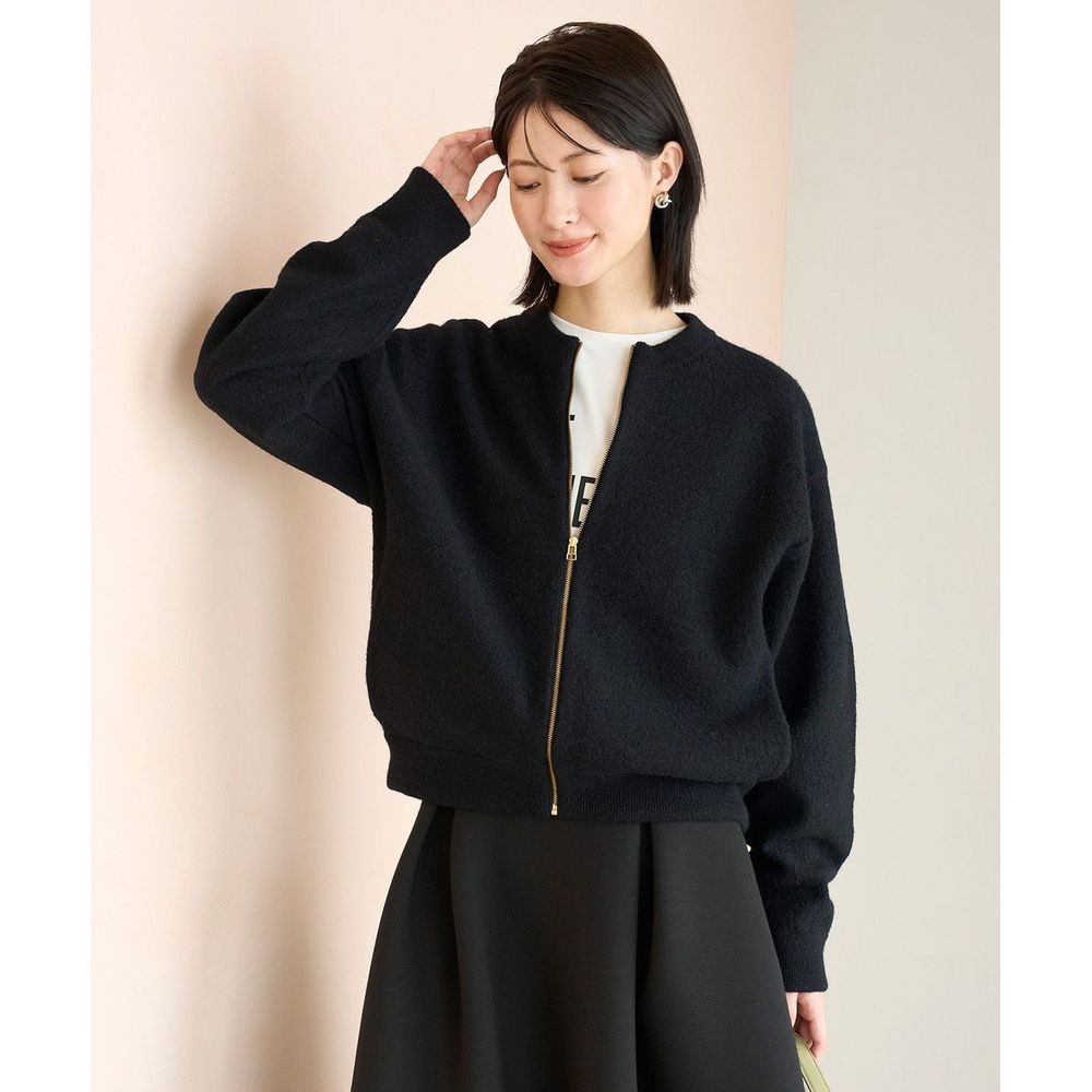 UNFILO／アンフィーロ】ウールミルド ZIPニットブルゾン(オンワード