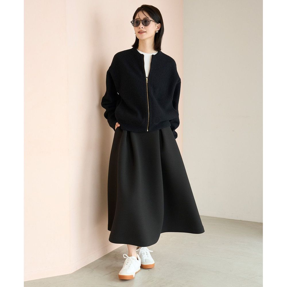 UNFILO／アンフィーロ】ウールミルド ZIPニットブルゾン(オンワード