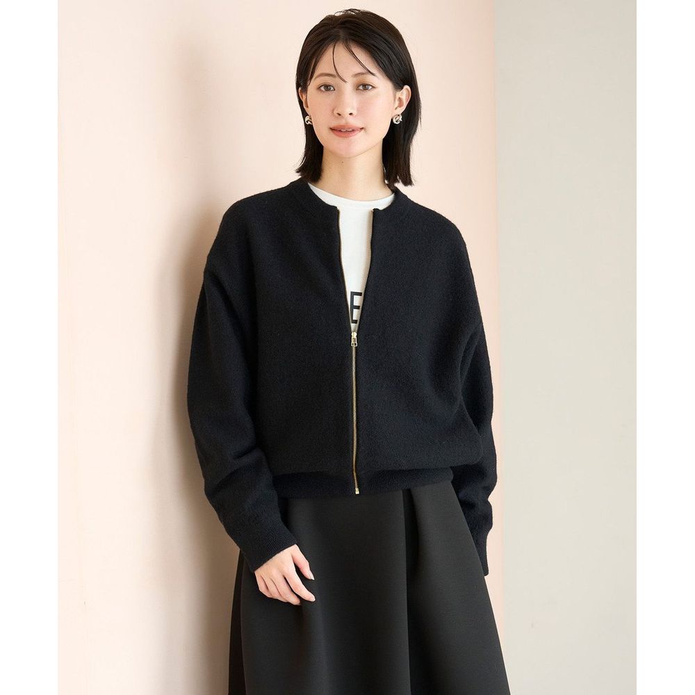 UNFILO／アンフィーロ】ウールミルド ZIPニットブルゾン(オンワード