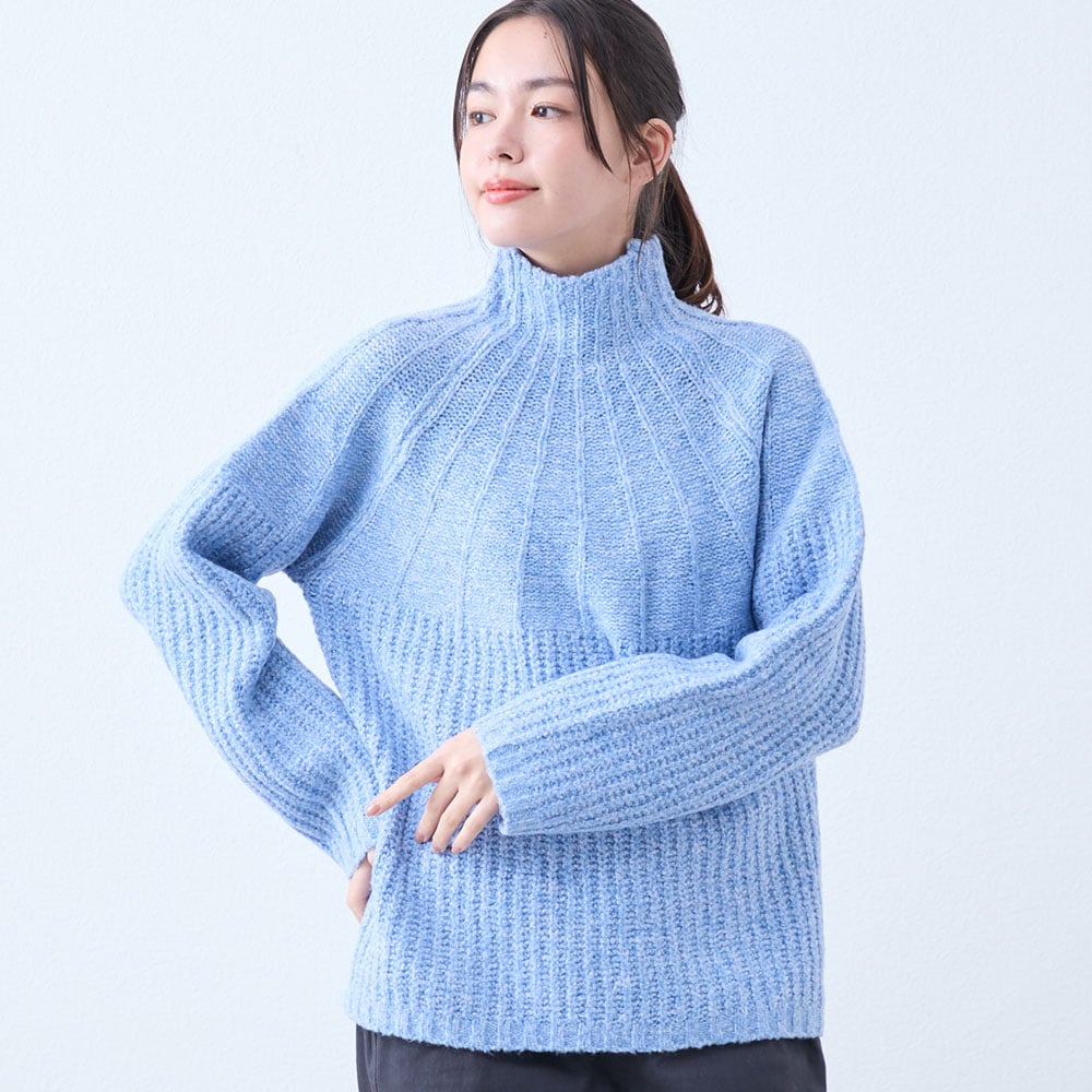 【ベルメゾン】求心柄ニットプルオーバー