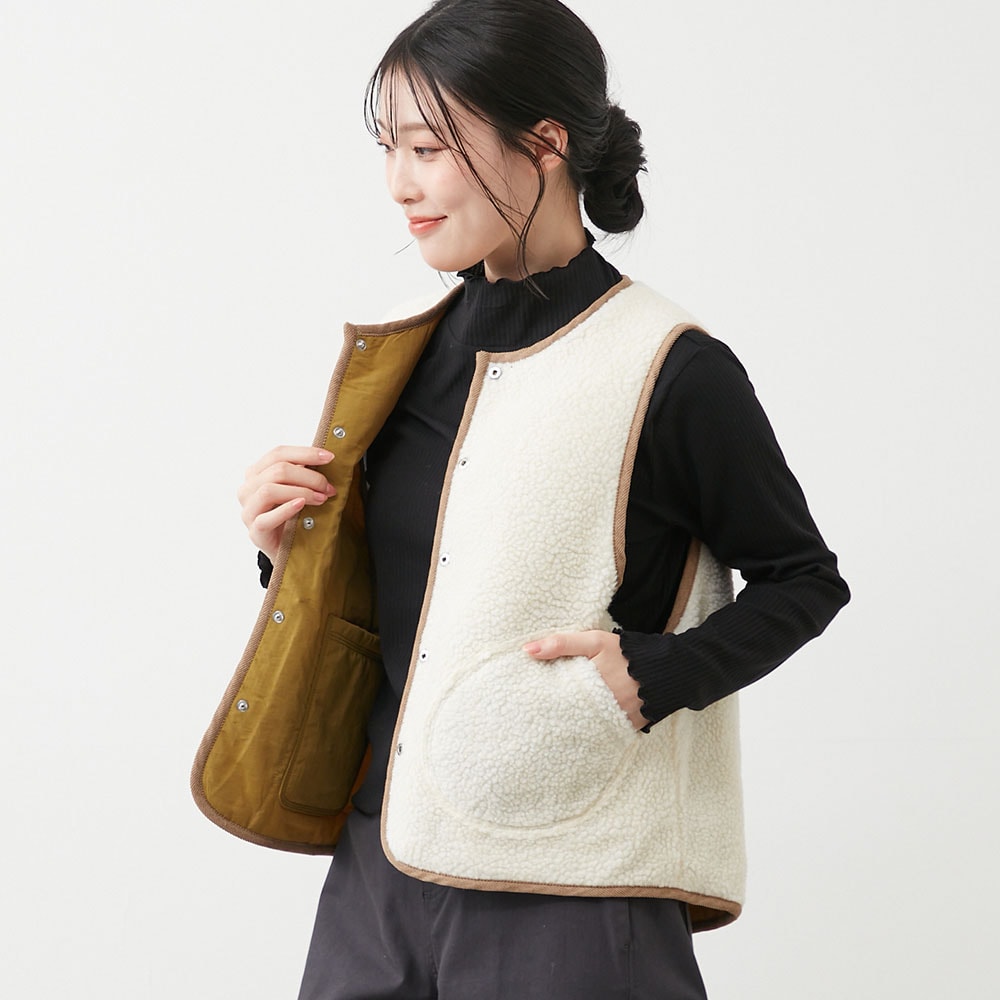 リバーシブルベスト｜通販のベルメゾンネット