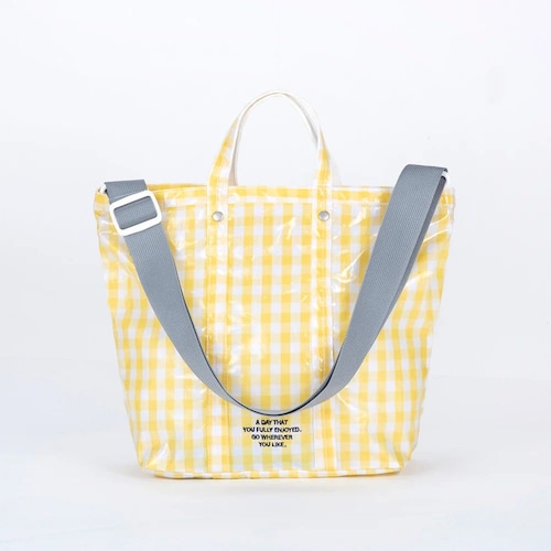 内ポケットがサコッシュになるラミネートトートバッグ （３WAY）