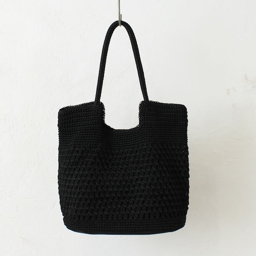 コード編みスクエアトートバッグ