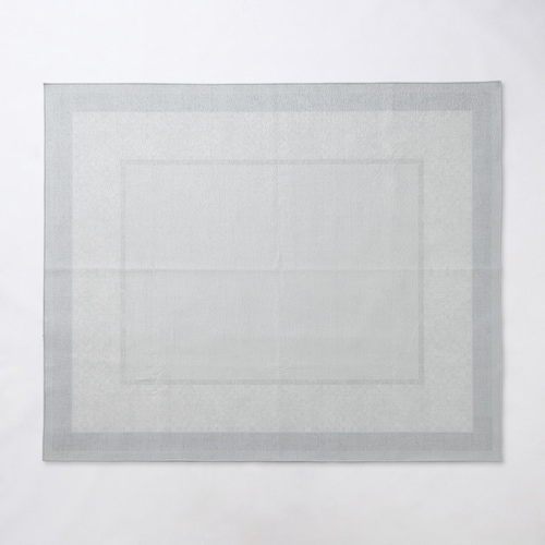 額縁デザインの洗えるプリントラグ