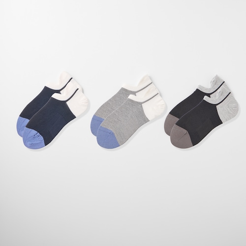 3足組 さっと履けるスニーカー対応ソックス