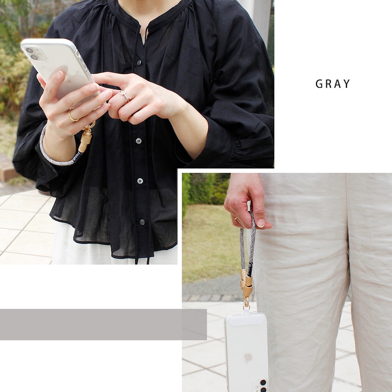 グレー/ハンドストラップ
タイプＣ-タイプC