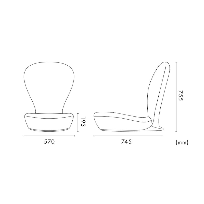 ソファのような座り心地のゆったりサイズ