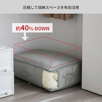※約40%圧縮：圧縮前と圧縮後の製品高さサイズの比較により