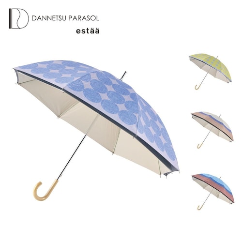 二階建て断熱パラソル 北欧柄風長傘