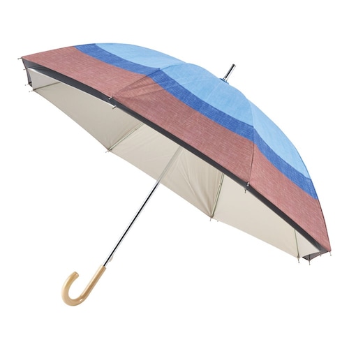 二階建て断熱パラソル 北欧柄風長傘