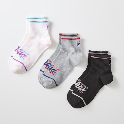 【3足組】ショート丈ソックス