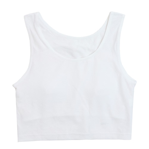 ハーフ内蔵メッシュショートタンクトップ【ジュニア カップ内蔵タイプ】