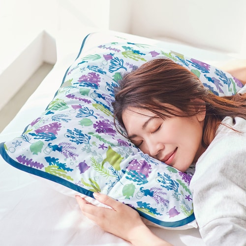 ひんやり素材のリバーシブル枕カバー【接触冷感】