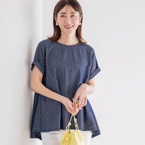 【ベルメゾン】ニットサッカーカットソー