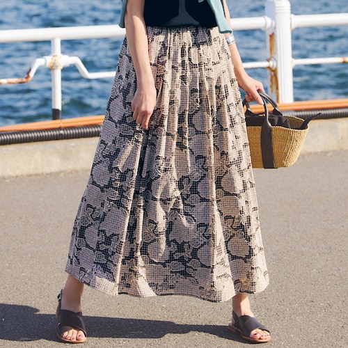 ジャカードロングスカート