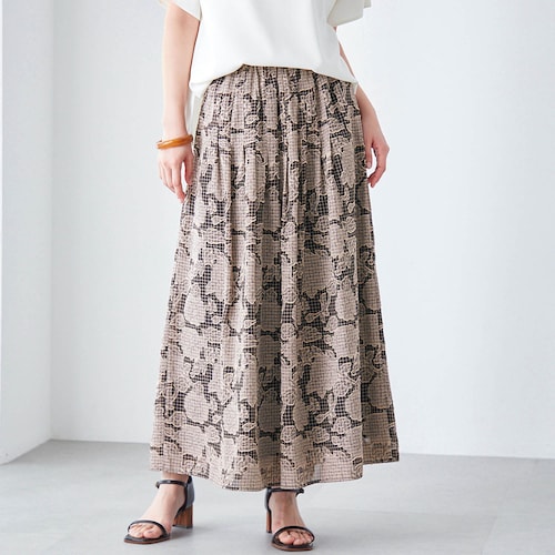 ジャカードロングスカート