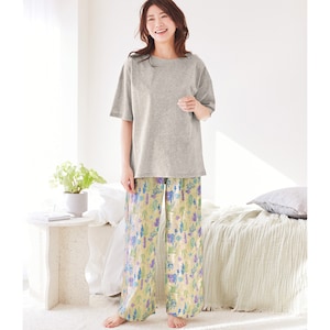 【ベルメゾン】綿素材の五分袖 & ダブルガーゼパンツパジャマ