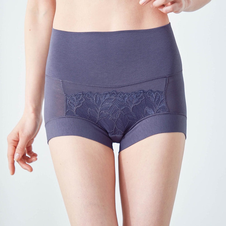 さらさら綿混深ばきショーツ２枚組（ボックス）