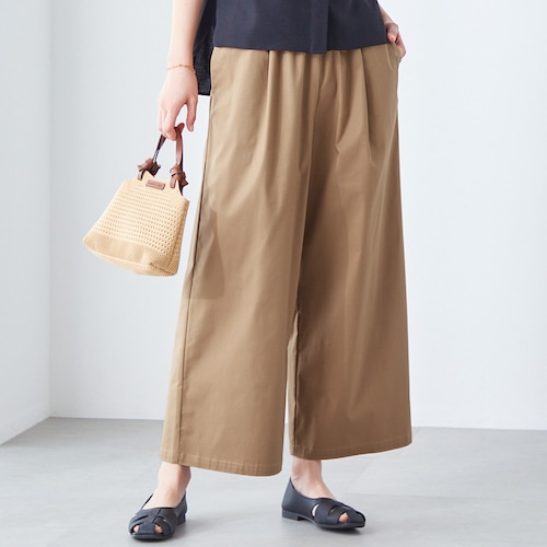 ひんやり楽ちんワイドチノパンツ