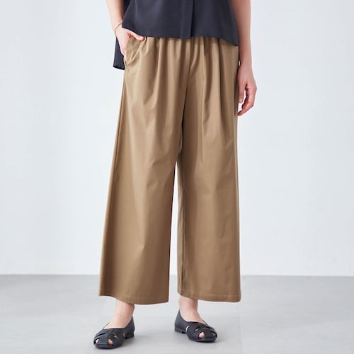ひんやり楽ちんワイドチノパンツ