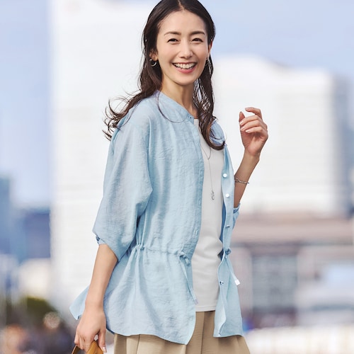 大人のシアーブラウス＆タンクトップセット