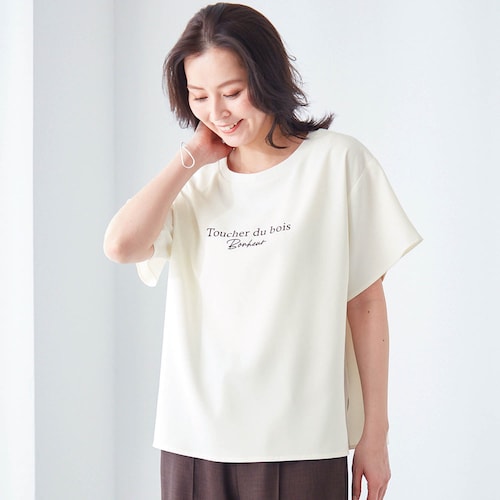 大人のためのプリント布帛Ｔシャツ