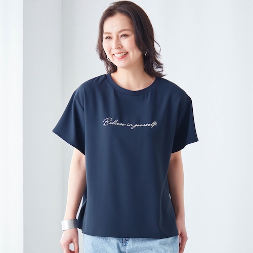 大人のためのプリント布帛Ｔシャツ