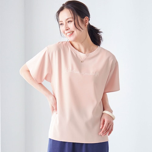 大人のためのプリント布帛Ｔシャツ