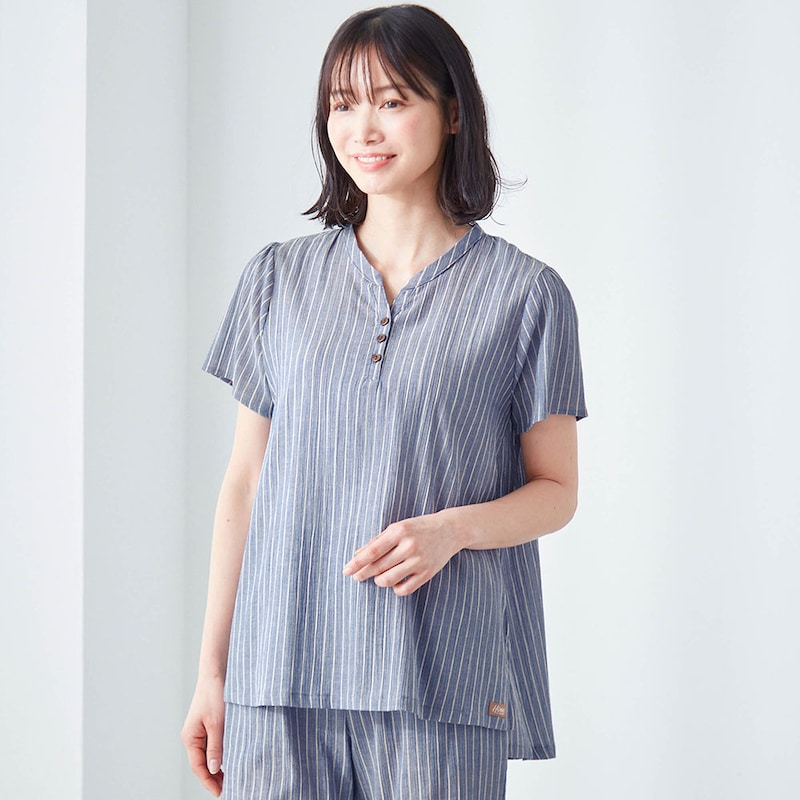 ネイビー（ストライプ）