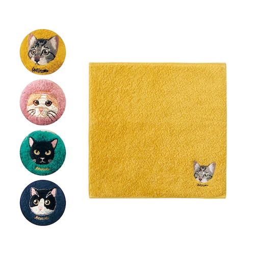 うちのニャンコ コットンハンカチ