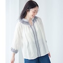 オフホワイト×ネイビー