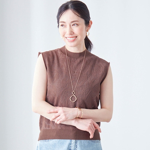 レーシーフレンチサマーニット