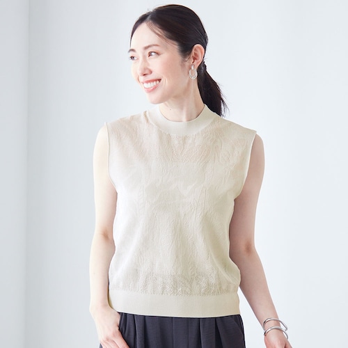 レーシーフレンチサマーニット