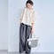 モデル身長168cm／M ※写真は撮影用のため股下+6cmになります。