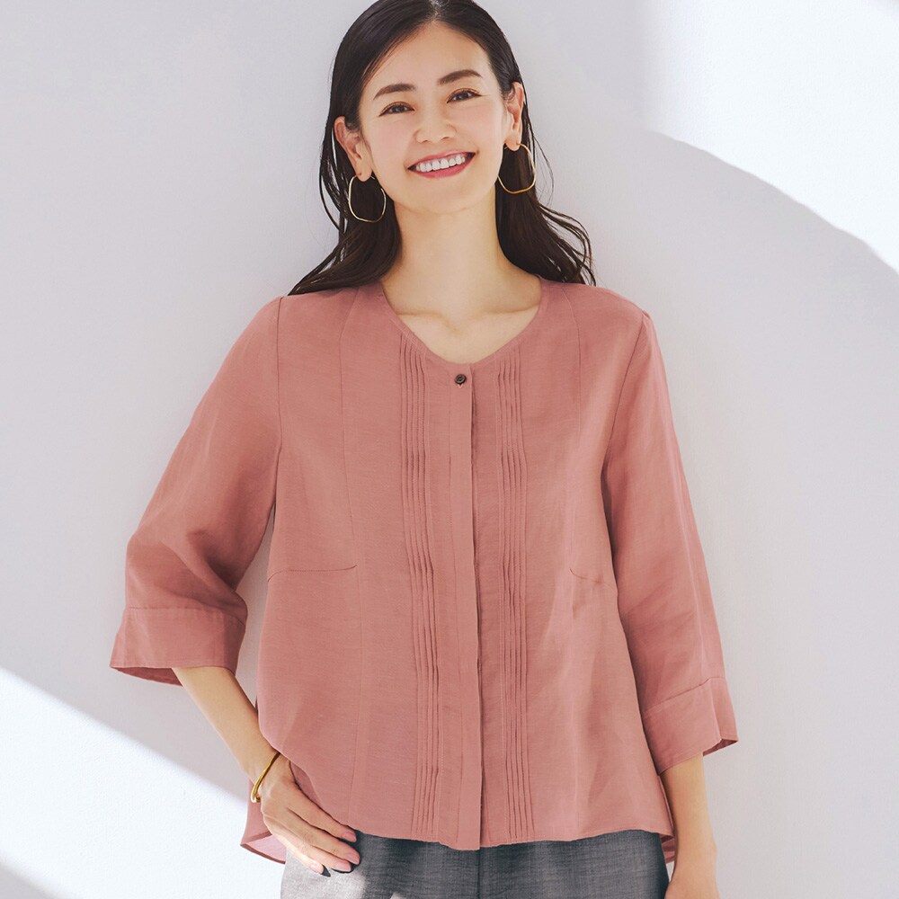 【スタイルノート/StyleNote】ヨーロピアンリネンブラウス