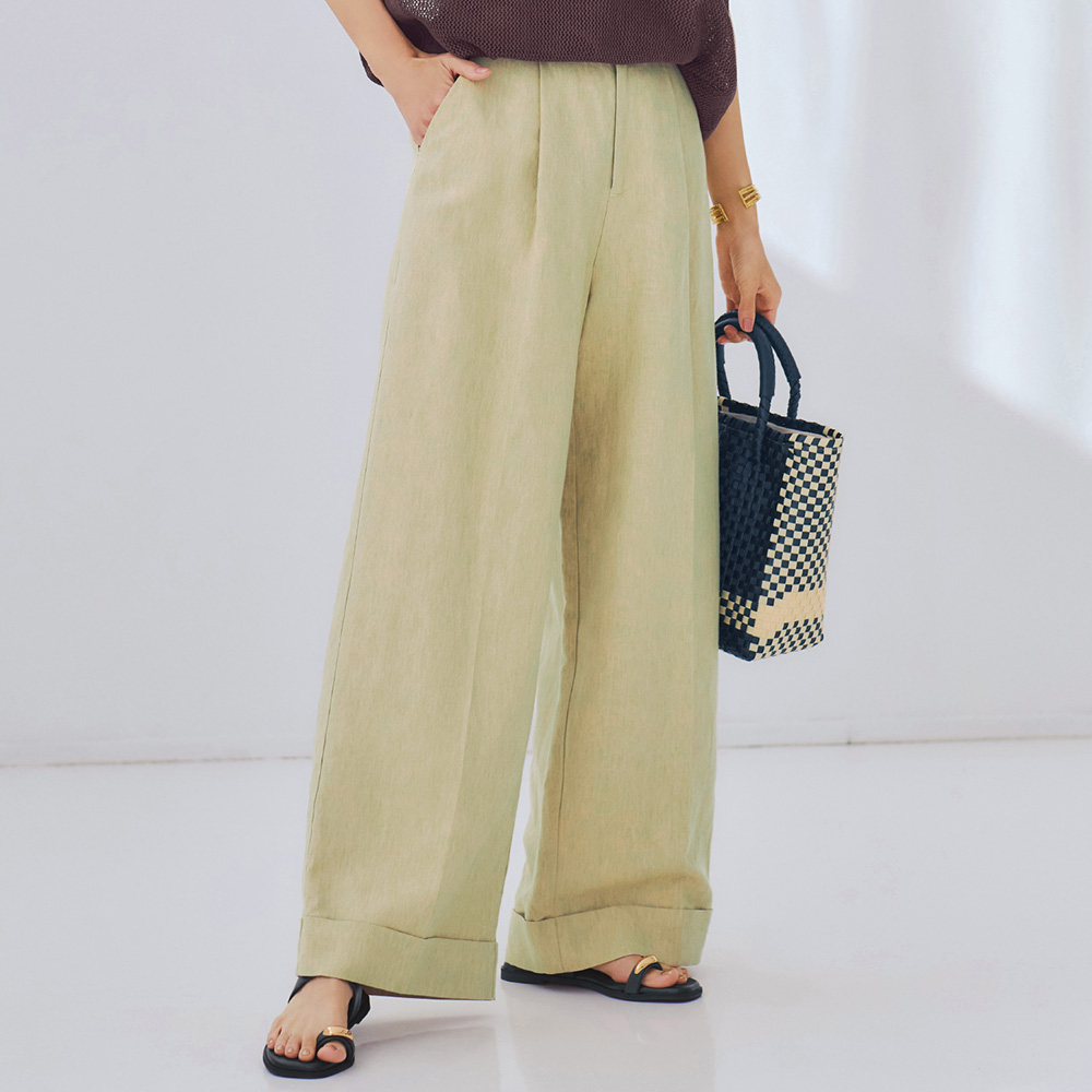 ヨーロピアンリネンワイドパンツ ヨーロピアンリネンワイドパンツ
