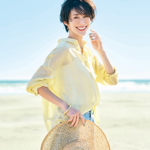 コットン混ボイルレギュラーシャツ