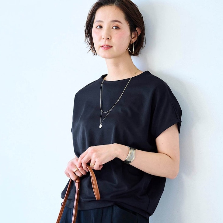 ラクしてキレイを叶えるカットソー【汗ジミ防止】