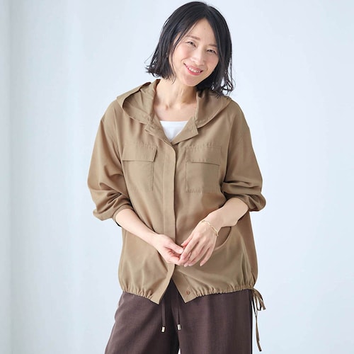 陽射しを防ぐUVカットシアーパーカ【遮熱】