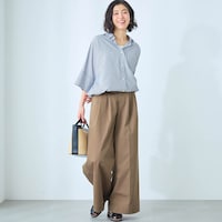 モデル身長168cm／M ※写真は撮影用のため股下+6cmになります。