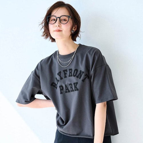 大人のミニ裏毛プリントスウェット