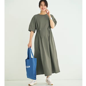 【ロウイング/Rowing】汗ジミが目立ちにくいドロスト使いワンピース