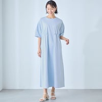 モデル身長167cm／M ※写真は撮影用のため身丈+6cmになります。