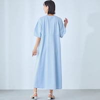 モデル身長167cm／M ※写真は撮影用のため身丈+6cmになります。