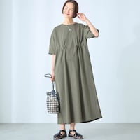 モデル身長168cm／M ※写真は撮影用のため身丈+6cmになります。