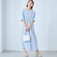 モデル身長167cm／M ※写真は撮影用のため身丈+6cmになります。