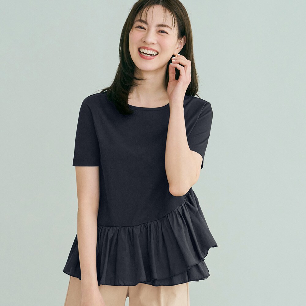 【スタイルノート/StyleNote】フリルデザインカットソー