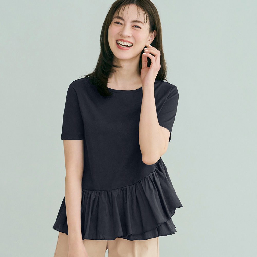 【スタイルノート/StyleNote】フリルデザインカットソー