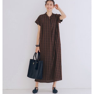 【スタイルノート/StyleNote】サッカーチェックワンピース
